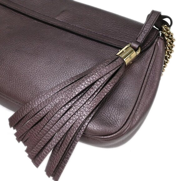 Gucci Metallic Purple Soho Chain Shoulder Bag - Picture 5 of 11